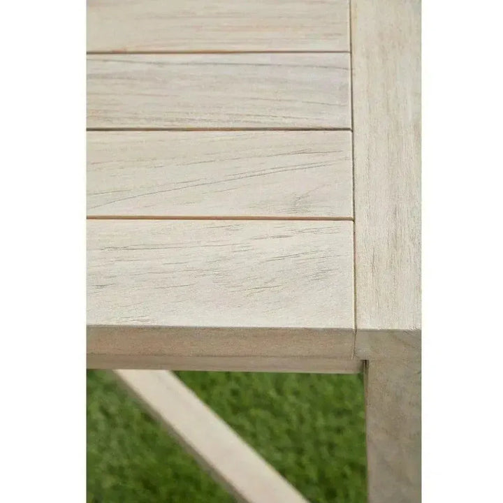 Carmel Outdoor Square Counter Table Gray Teak-Outdoor Counter Tables-Essentials For Living-LOOMLAN