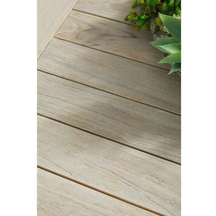 Carmel Outdoor Square Counter Table Gray Teak-Outdoor Counter Tables-Essentials For Living-LOOMLAN