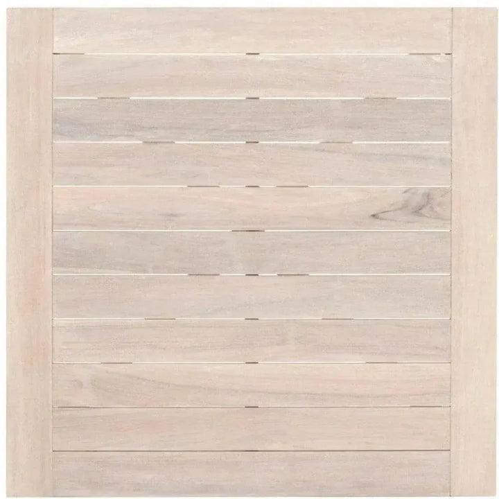 Carmel Outdoor Square Counter Table Gray Teak-Outdoor Counter Tables-Essentials For Living-LOOMLAN