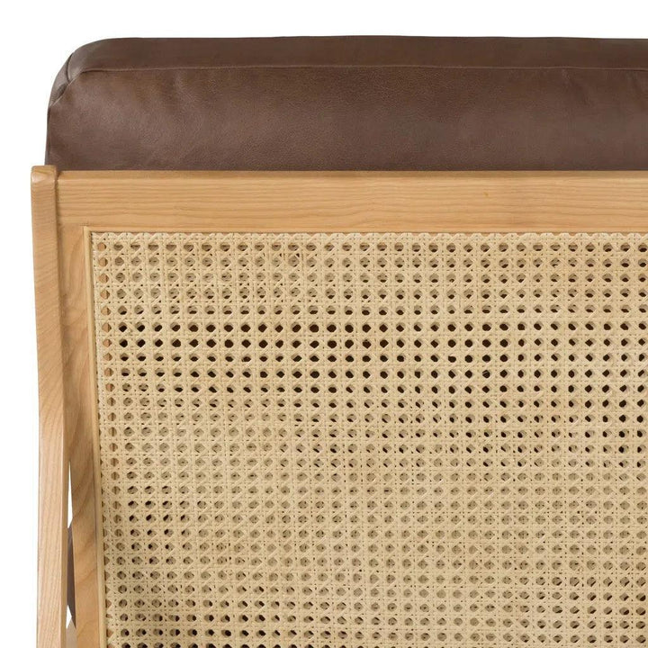 Carmelo Genuine Leather Accent Arm Chair - LOOMLAN - Urbia - Accent Chairs