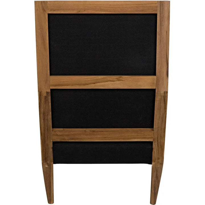 Carol Natural Teak Wood Armless Chair - LOOMLAN - Noir - Accent Chairs