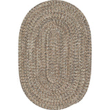 Carrington Tweed Modern Oval Outdoor Rugs-Outdoor Rugs-Colonial Mills-Storm Gray-6' x 9'-LOOMLAN