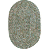 Carrington Tweed Modern Round Outdoor Rugs-Outdoor Rugs-Colonial Mills-Light Blue-5' x 5'-LOOMLAN