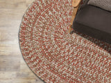 Carrington Tweed Modern Oval Outdoor Rugs