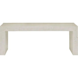 Carson Concrete and Stone Ivory Bench