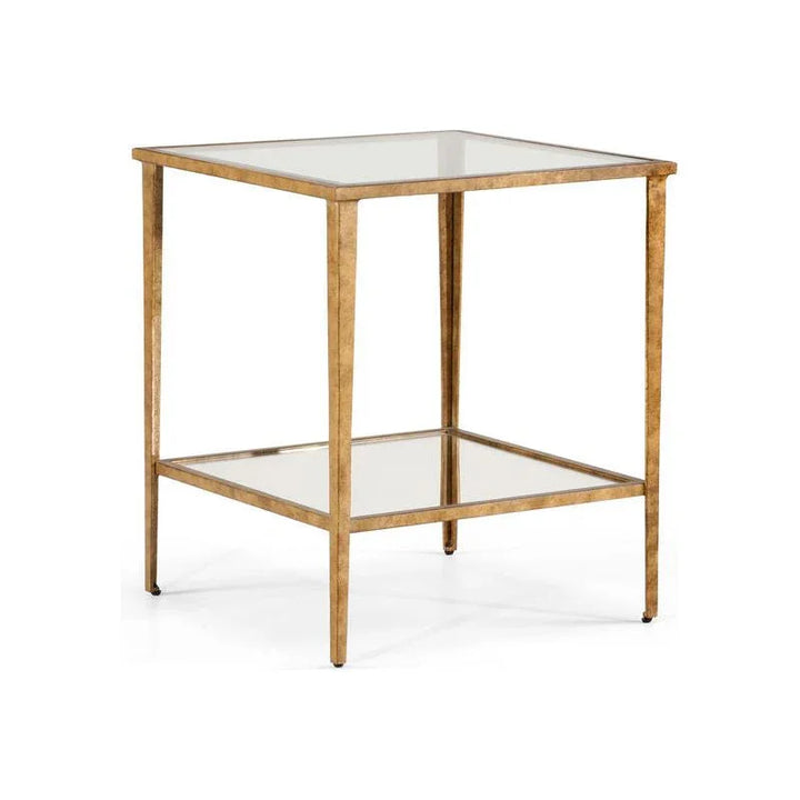 Carson Iron Framed Square End Table - LOOMLAN - Chelsea House - Side Tables