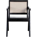 Carter Accent Chair in Solid Wood Frame in Black Finish-Club Chairs-Diamond Sofa-LOOMLAN