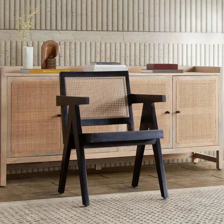 Carter Accent Chair in Solid Wood in Black - LOOMLAN - Diamond Sofa - Accent Chairs