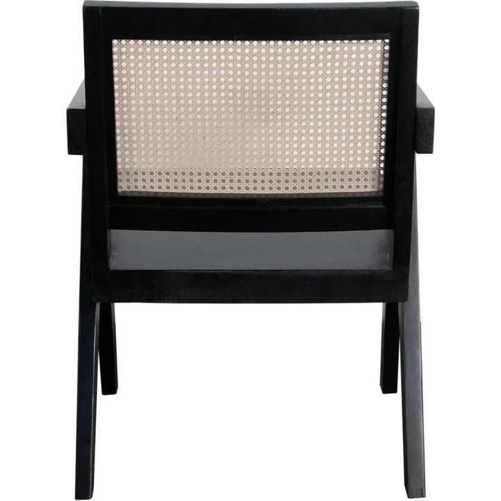 Carter Accent Chair in Solid Wood in Black - LOOMLAN - Diamond Sofa - Accent Chairs