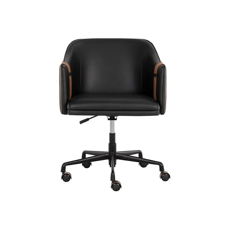 Carter Leather Office Armchair-Office Chairs-SUNPAN-LOOMLAN