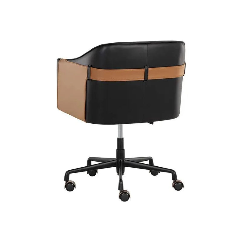 Carter Leather Office Armchair-Office Chairs-SUNPAN-LOOMLAN