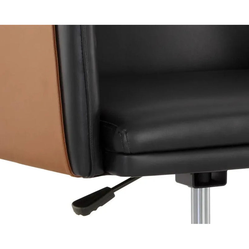 Carter Leather Office Armchair-Office Chairs-SUNPAN-LOOMLAN