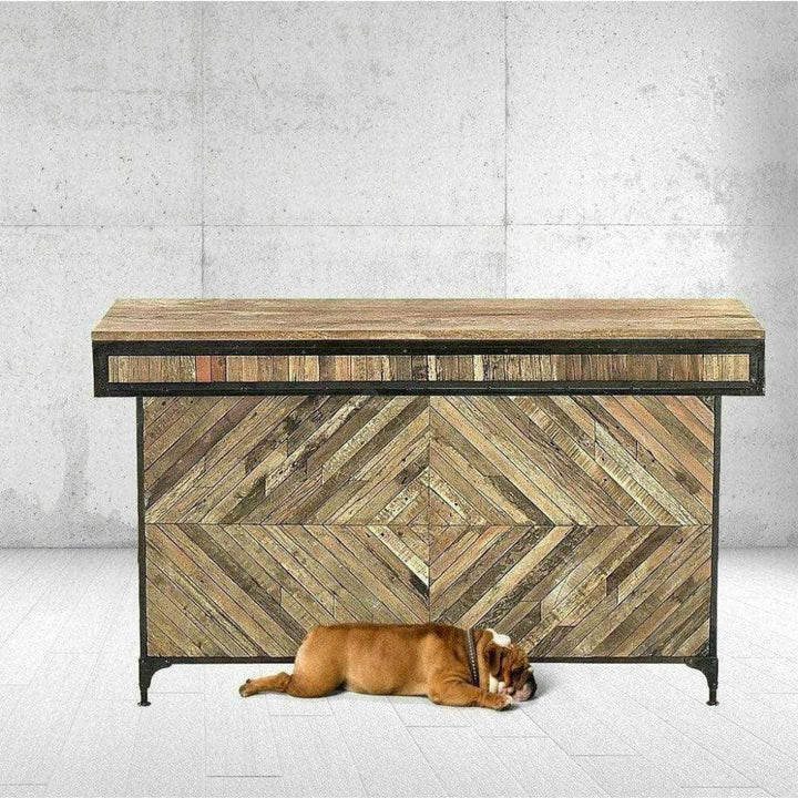 Carveth Home Bar Island Server with Counter-Home Bar Islands-LOOMLAN-LOOMLAN