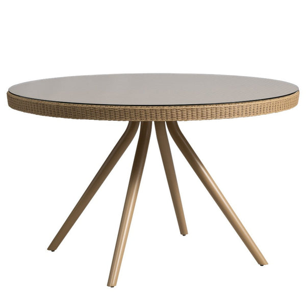 Cascade Aluminum Round Outdoor Dining Table-Outdoor Dining Tables-Lloyd Flanders-LOOMLAN