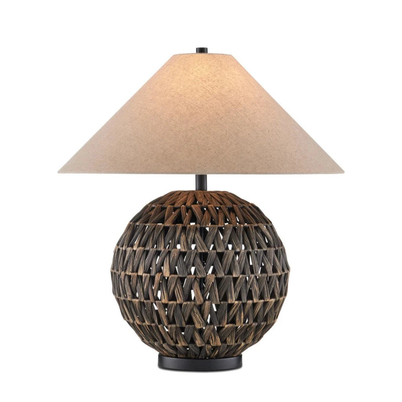 Casimer Black Water Hyacinth Table Lamp