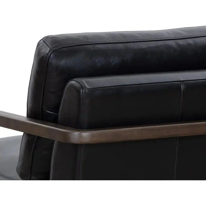 Castell Leather Swivel Lounge Chair - LOOMLAN - SUNPAN - Club Chairs