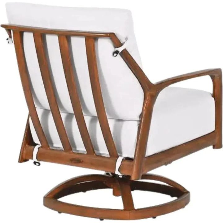 Mid-Century Modern Swivel Rocker Outdoor Lounge Chair | – LOOMLAN