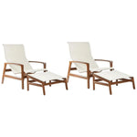 Castelle Berkeley Padded Sling Chair Ottoman 4 PC Set