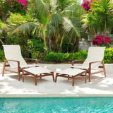 Castelle Berkeley Padded Sling Chair Ottoman 4 PC Set-Outdoor Lounge Chairs-Castelle-LOOMLAN