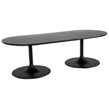 Castelle Tulip Aluminum Outdoor Oval Dining Table-Outdoor Dining Tables-Castelle-108"-LOOMLAN