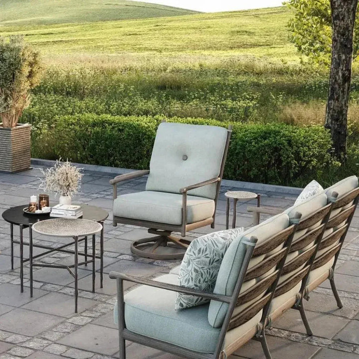 Castelle Twig Legs Aluminum Side Table - LOOMLAN - Castelle - Outdoor Side Tables