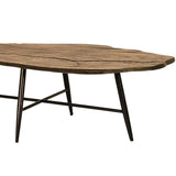 Castelle Natures Wood Coffee Table With Live Edge Faux Wood Look