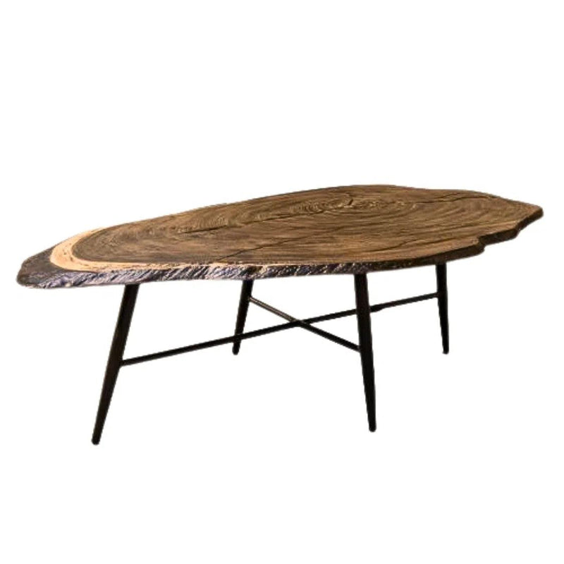 Castelle Natures Wood Coffee Table With Live Edge Faux Wood Look