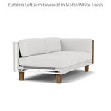 Catalina Left Loveseat Sectional All Weather Wicker-Outdoor Modulars-Lloyd Flanders-LOOMLAN