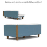 Catalina Left Loveseat Sectional All Weather Wicker-Outdoor Modulars-Lloyd Flanders-LOOMLAN