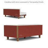 Catalina Left Loveseat Sectional All Weather Wicker-Outdoor Modulars-Lloyd Flanders-LOOMLAN