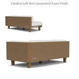 Catalina Left Loveseat Sectional All Weather Wicker-Outdoor Modulars-Lloyd Flanders-LOOMLAN