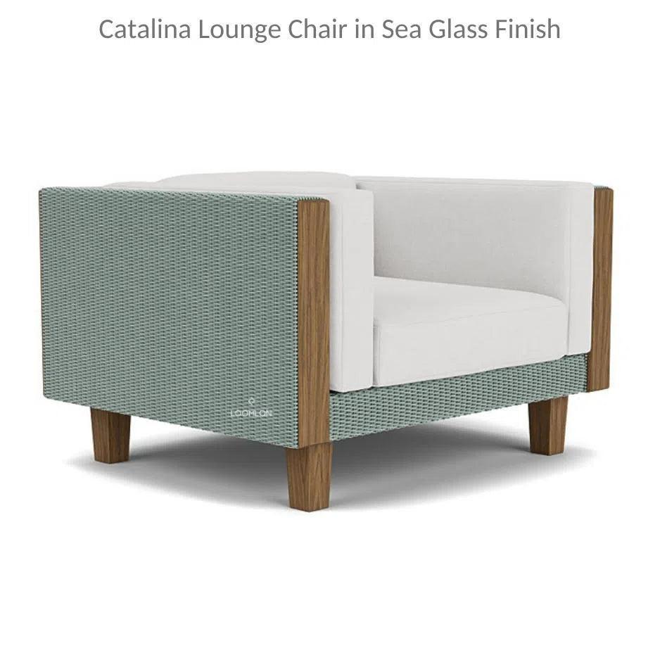 Catalina Lounge Chair All Weather Wicker & Teak Wood