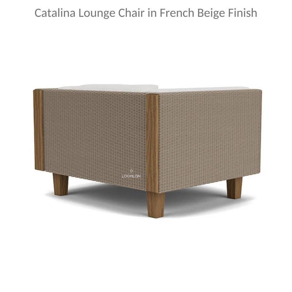 Catalina Lounge Chair All Weather Wicker & Teak Wood