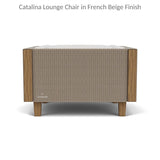 Catalina Lounge Chair All Weather Wicker and Teak Wood Made in USA Outdoor Accent Chairs LOOMLAN By Lloyd Flanders