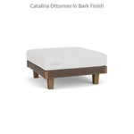 Catalina Ottoman All Weather Wicker & Teak Wood