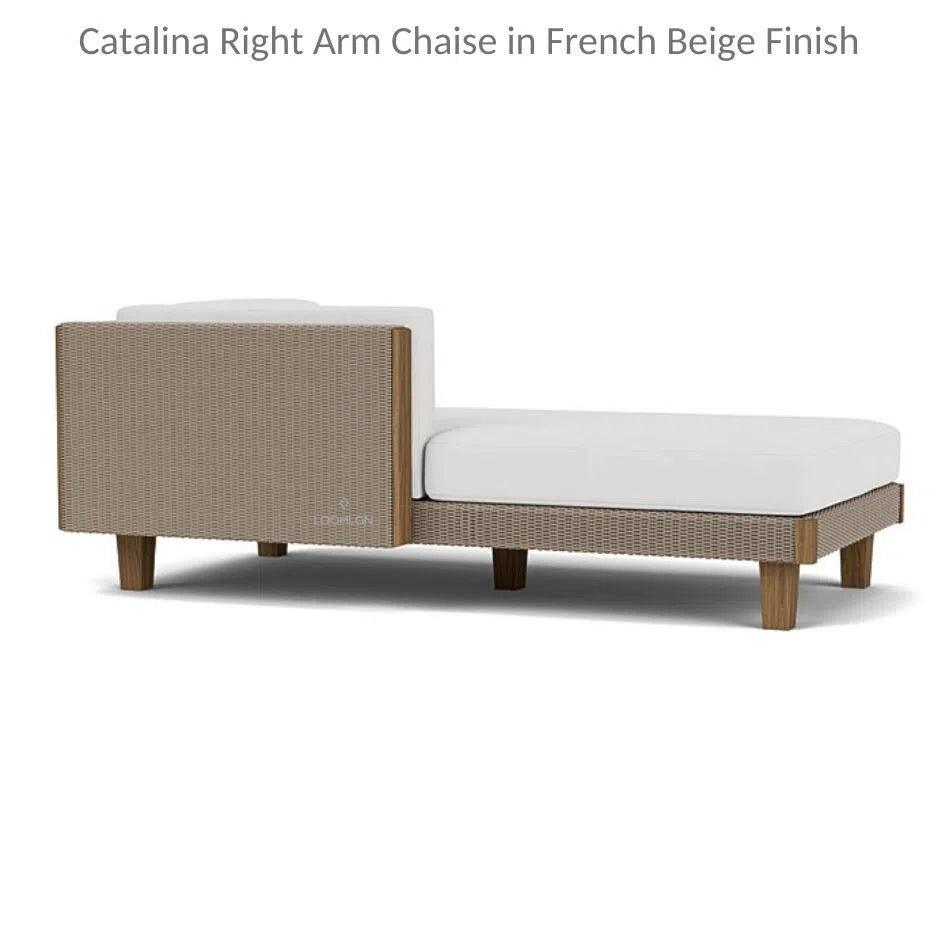 Catalina Right Chaise Sectional Sofa Wicker