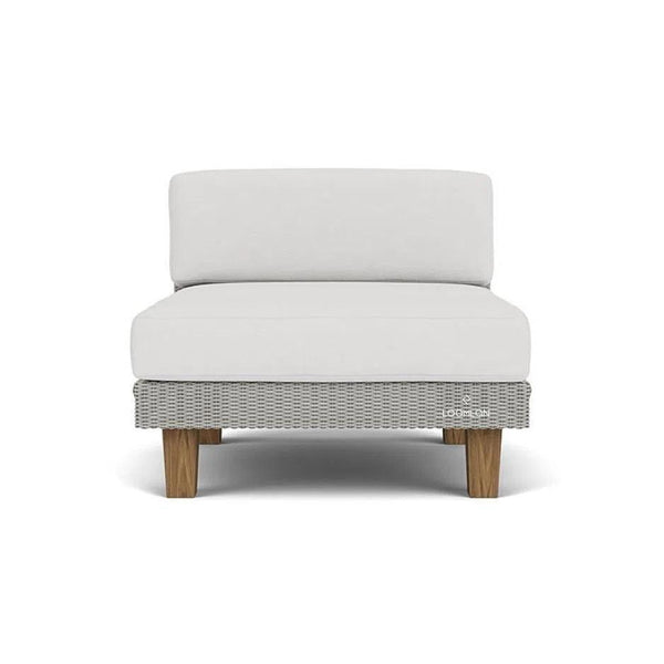 Catalina Sectional Component All Weather Wicker & Teak-Outdoor Modulars-Lloyd Flanders-LOOMLAN