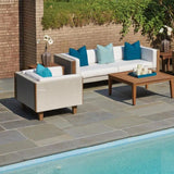 Catalina Sofa All Weather Wicker & Teak Furniture-Outdoor Sofas & Loveseats-Lloyd Flanders-LOOMLAN