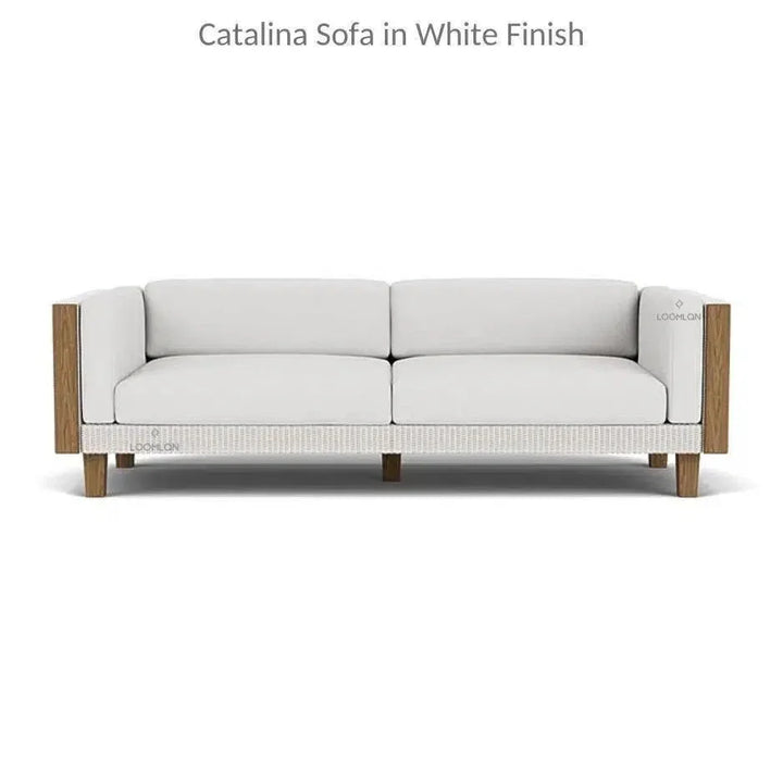 Catalina Sofa All Weather Wicker & Teak Furniture - LOOMLAN - Lloyd Flanders - Outdoor Sofas & Loveseats