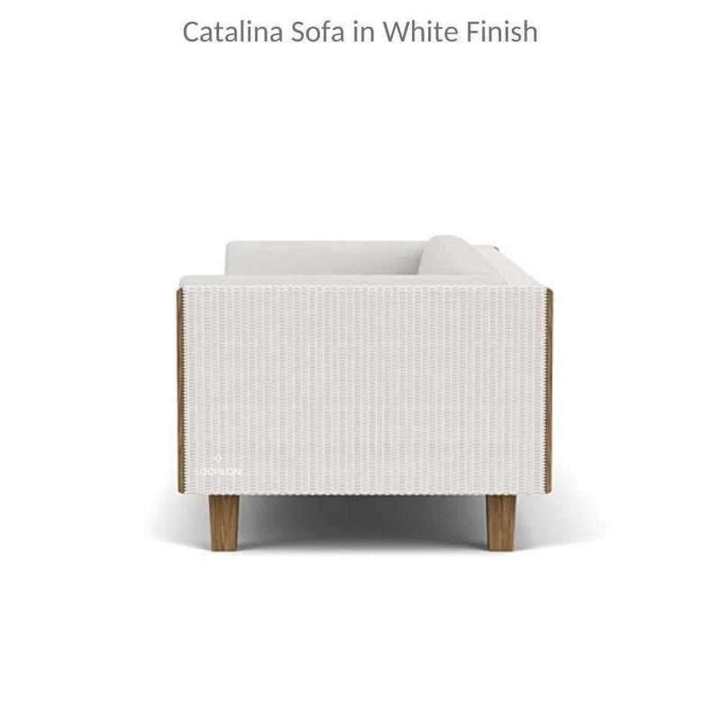 Catalina Sofa All Weather Wicker & Teak Furniture-Outdoor Sofas & Loveseats-Lloyd Flanders-LOOMLAN