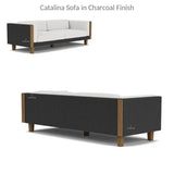 Catalina Sofa All Weather Wicker & Teak Furniture-Outdoor Sofas & Loveseats-Lloyd Flanders-LOOMLAN