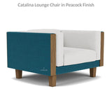 Catalina Wicker Lounge Chair Ottoman & Teak Table-Outdoor Lounge Sets-Lloyd Flanders-LOOMLAN