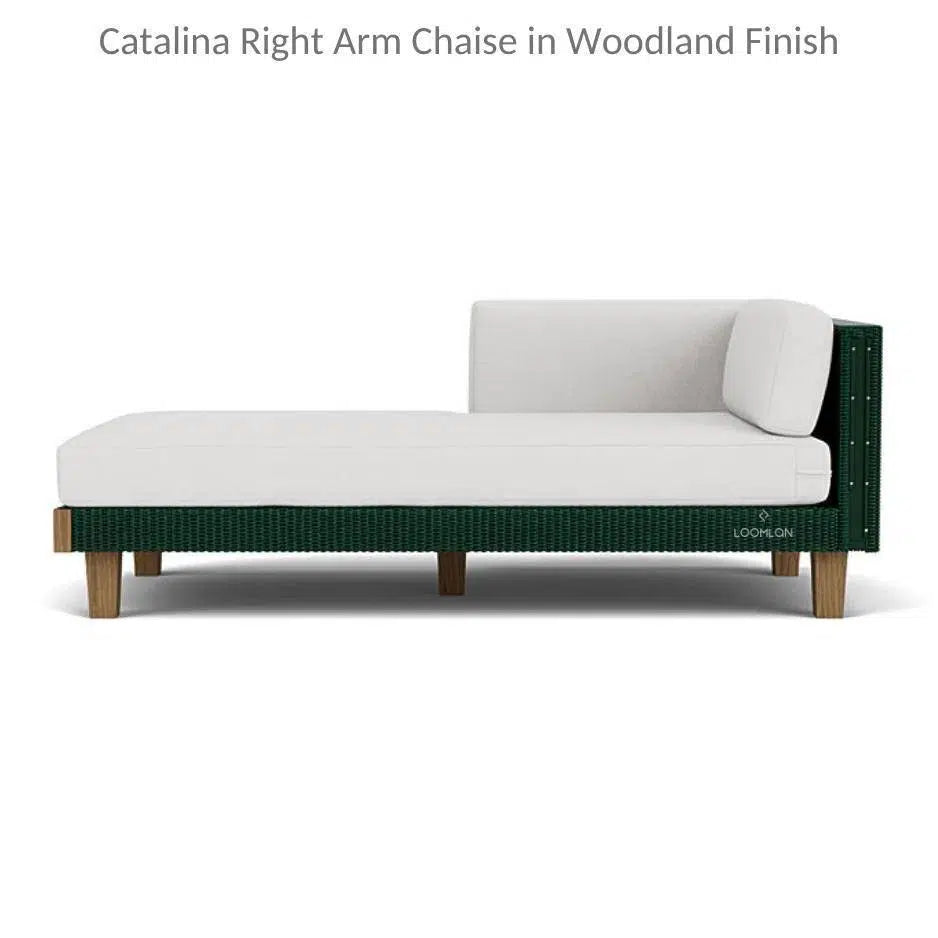 Catalina Wicker Sectional Right Chaise Made USA