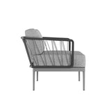 Catania Fabric Beautiful Armchair-Outdoor Lounge Chairs-SUNPAN-LOOMLAN