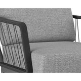 Catania Fabric Beautiful Armchair-Outdoor Lounge Chairs-SUNPAN-LOOMLAN