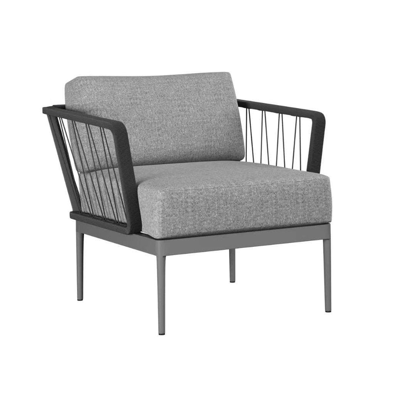 Catania Fabric Beautiful Armchair-Outdoor Lounge Chairs-SUNPAN-Copacabana Grey-LOOMLAN