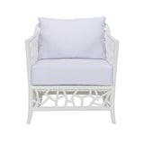 Catania Geometric Pattern White Lounge Chair-Accent Chairs-Wildwood-LOOMLAN