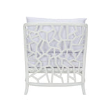 Catania Geometric Pattern White Lounge Chair-Accent Chairs-Wildwood-LOOMLAN