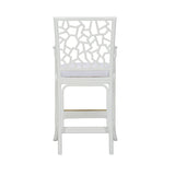 Catania Geometric Pattern White Stool-Club Chairs-Wildwood-LOOMLAN