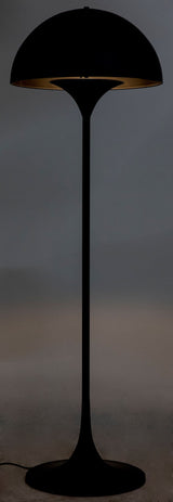 Cataracta Floor Lamp, Black Steel-Floor Lamps-Noir-LOOMLAN